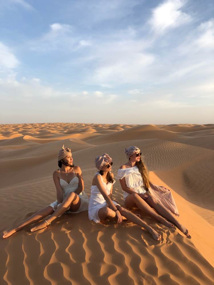 Night in a tent in Sahara