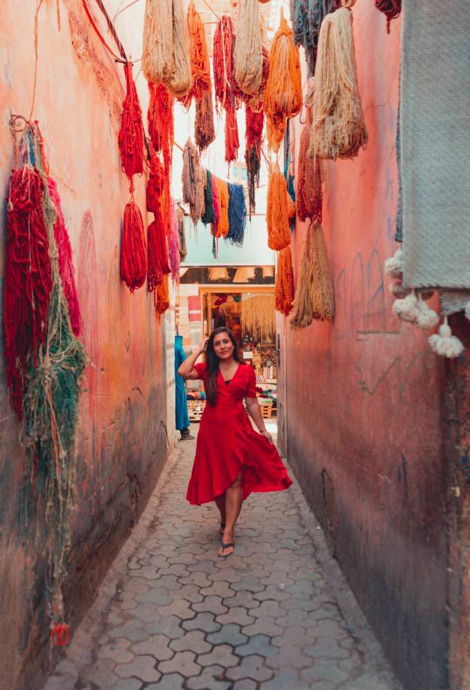 Colorful Marrakesh couples trip