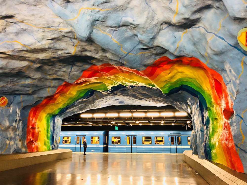 📍Tunnelbana🌈, Tunnelbana uppgång Sundbybergs centrum