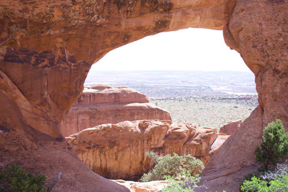 Arches National Park , Double O Arch
