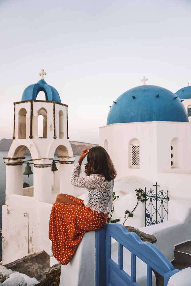 Oia, Blue Domed Church Santorini