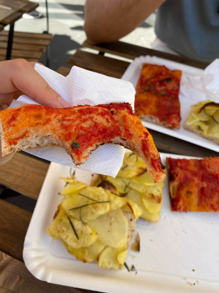 Roma, Bona pizza romana in teglia