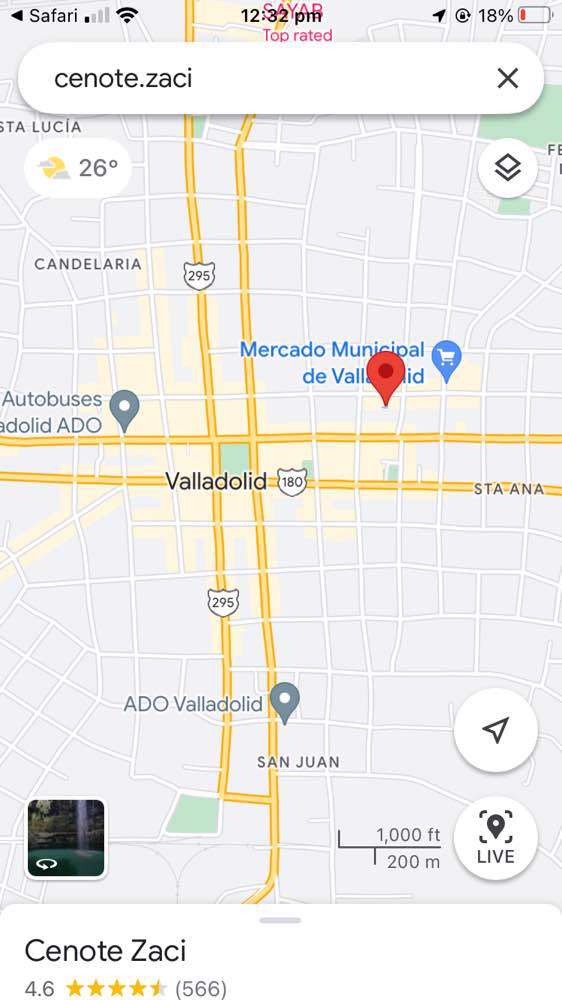 Valladolid, Cenote Zaci