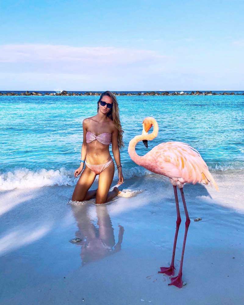 Renaissance Island , Flamingo beach (Renaissance Hotel)