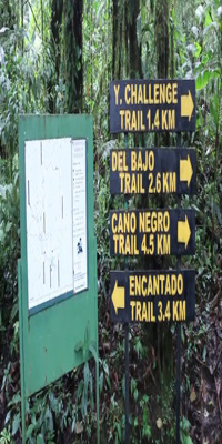 Bajos del Toro, Hiking trails