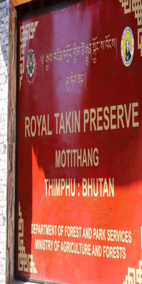 Paro, Motithang Takin Preserve
