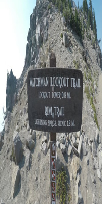 Crater Lake National Park, The Watchman Trail