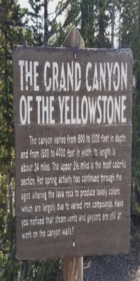 Yellow National Park, Yellowstone’s Canyon
