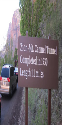 Zion National Park,  Zion-Mount Carmel Tunnel 