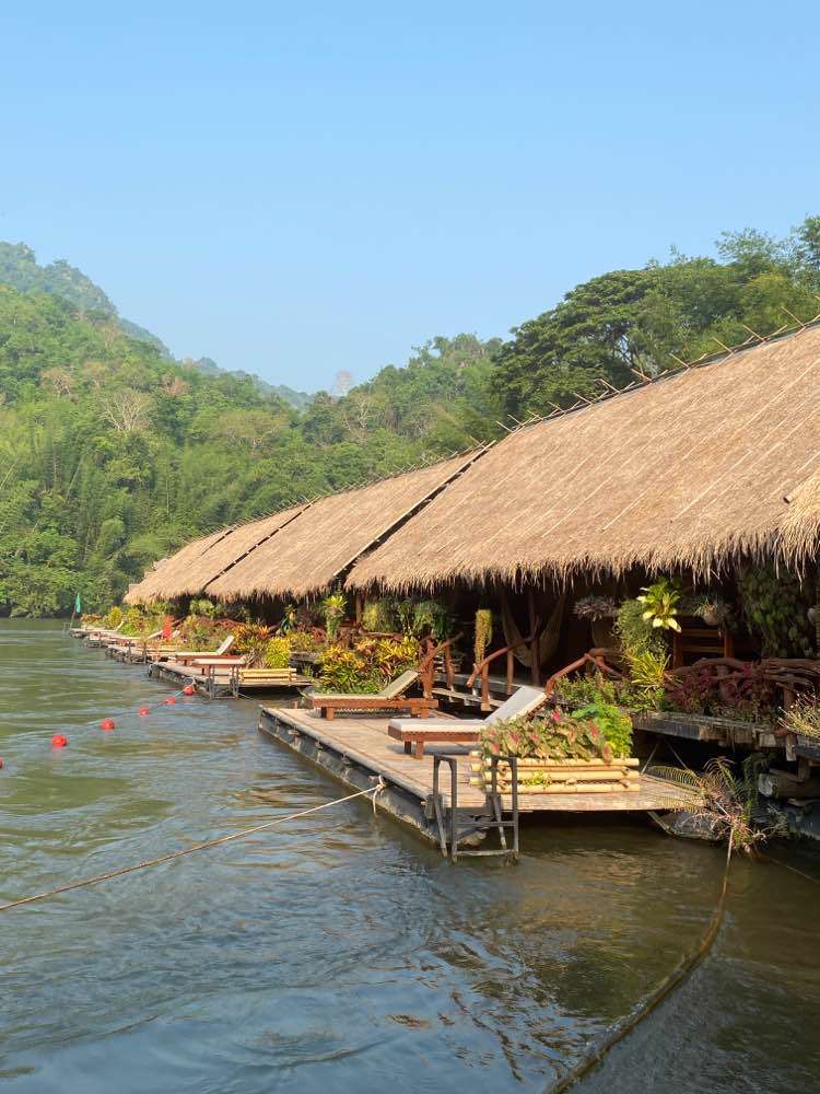 Kanchanaburi, River Kwai Jungle Raft Floating Hotel Kanchanaburi