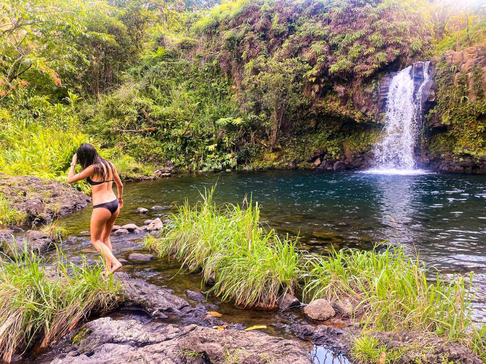 Maui County, Pua'a Ka'a Falls