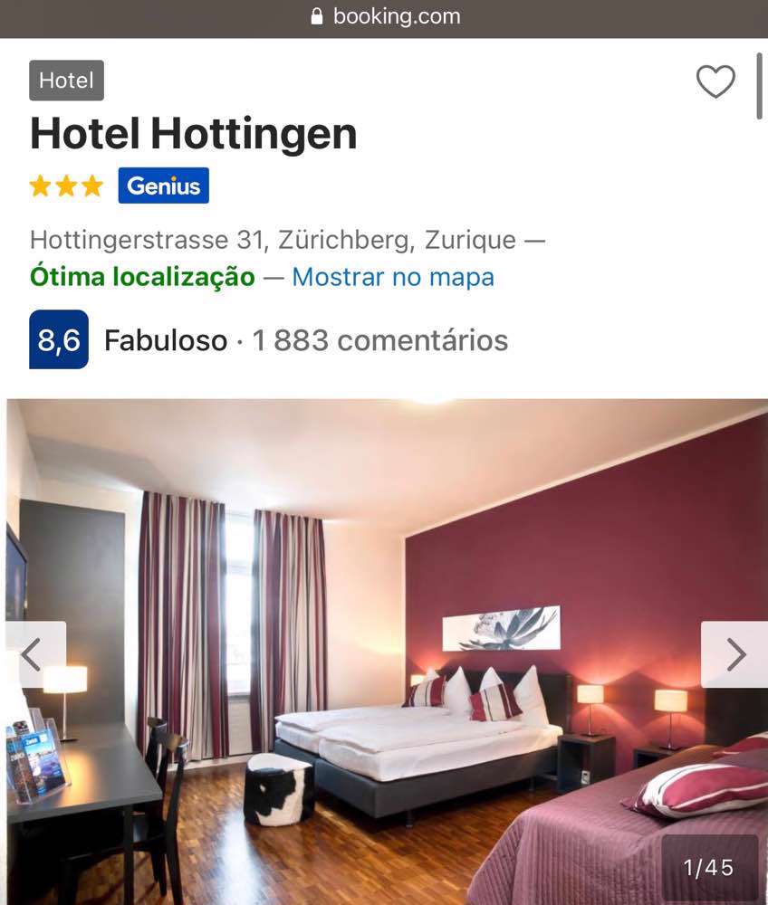 Zürich, Hotel Hottingen