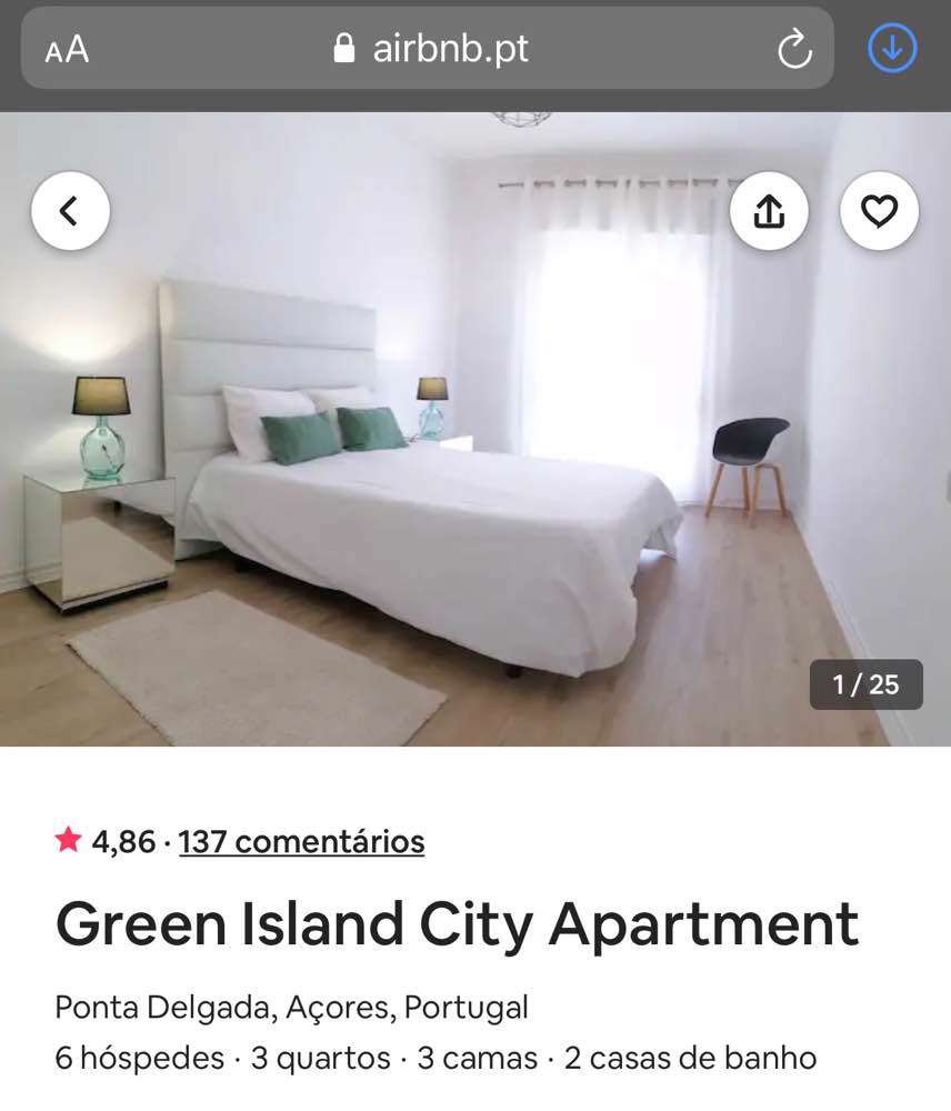 Ponta Delgada, Airbnb
