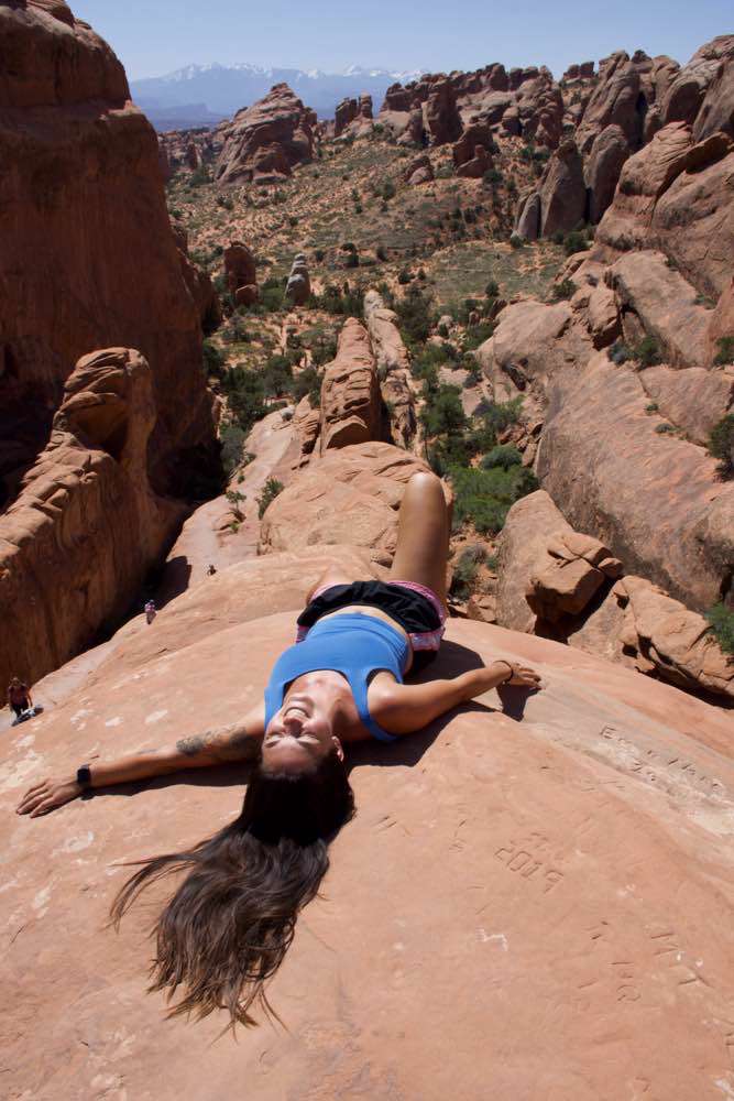 Arches National Park , Double O Arch