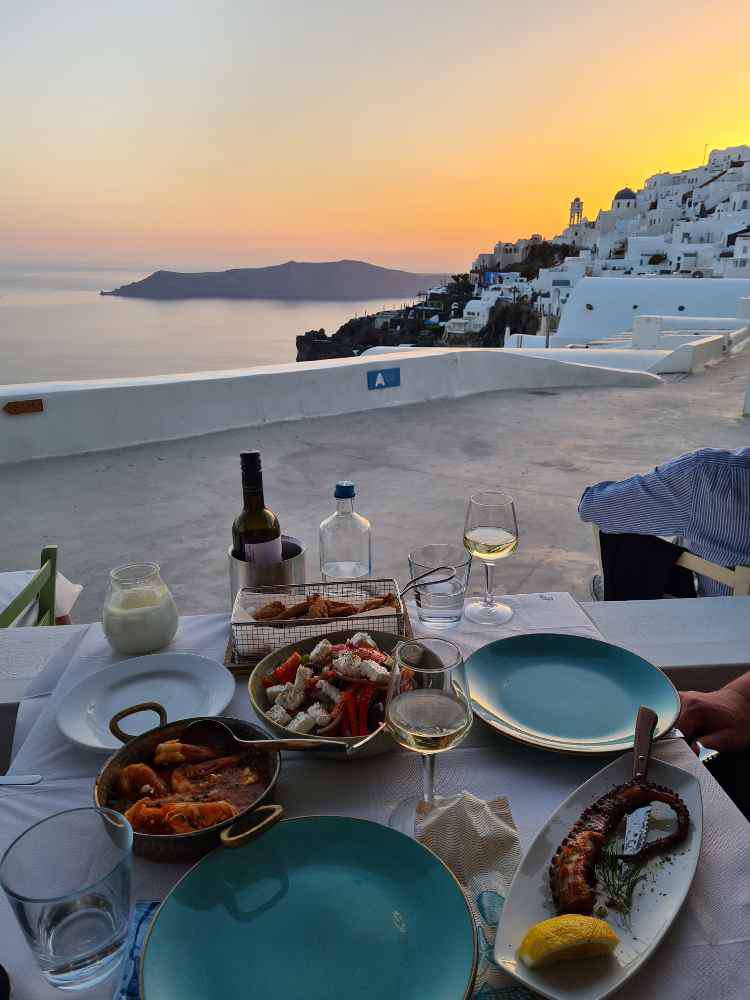 Imerovigli, Aegean Restaurant