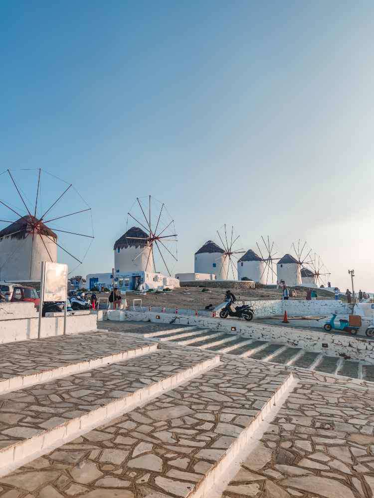 Mykonos, Windmills (Κάτω Μύλοι)